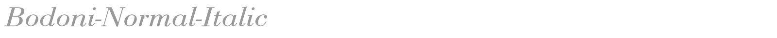 Bodoni-Normal-Italic font preview